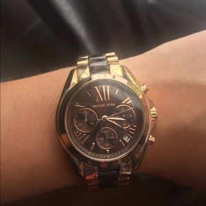 Rose gold/tortoise shell MICHAEL KORS WATCH